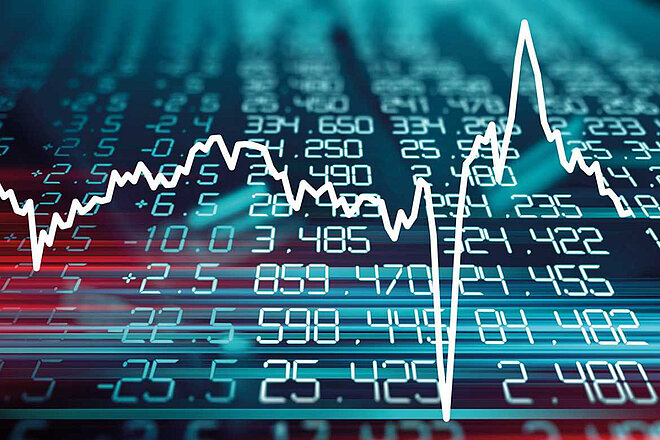 Energiekrise belastet die Fahrradbranche. Bild mit Zahlen und einer Fieberkurve.