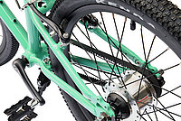 Vitelli lanciert mit Livi Bikes eigene Kindervelos. Hinterrad eines Kindervelos mit Nabenschaltung und Zahnriemen. 