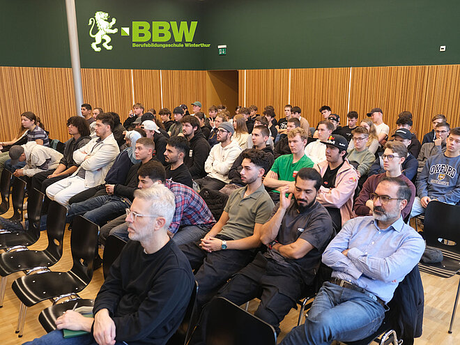 Zuhörer bei der Perspektivenplattform.