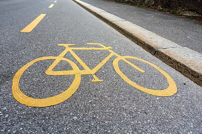 Veloweg experiment in Uster