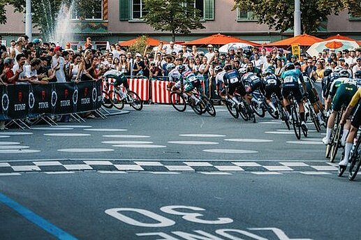 Velorennen im Züricher Kreis 4.